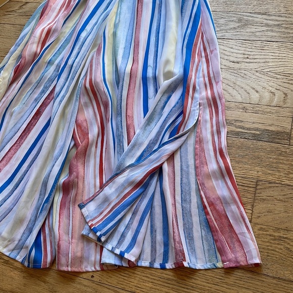 Romper JACK by BB Dakota Lovy Watercolor Stripe Cropped Jumpsuit - Picture 9 of 13
